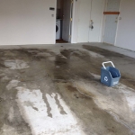 Garage floor painting, Richmond, before